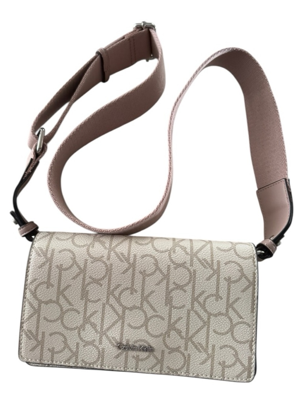 Calvin Klein crossbody bag, specifically identified as a Charlie Flap Crossbody